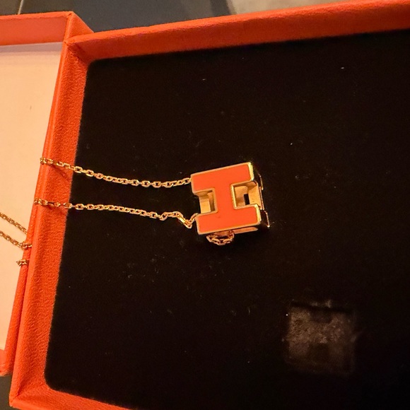 Authentic Cage d'h Hermes Pendant Necklace - Picture 4 of 10